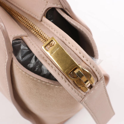 Saint Laurent Paris Downtown Cabas Leather & Suede 2Way Handbag in Pink 436834