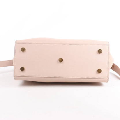 Saint Laurent Paris Downtown Cabas Leather & Suede 2Way Handbag in Pink 436834