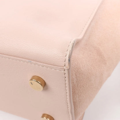 Saint Laurent Paris Downtown Cabas Leather & Suede 2Way Handbag in Pink 436834