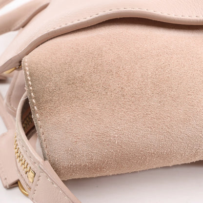 Saint Laurent Paris Downtown Cabas Leather & Suede 2Way Handbag in Pink 436834