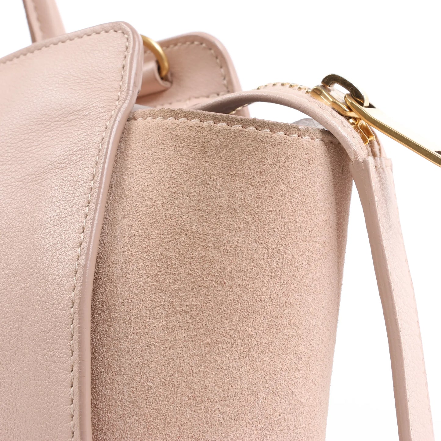 Saint Laurent Paris Downtown Cabas Leather & Suede 2Way Handbag in Pink 436834