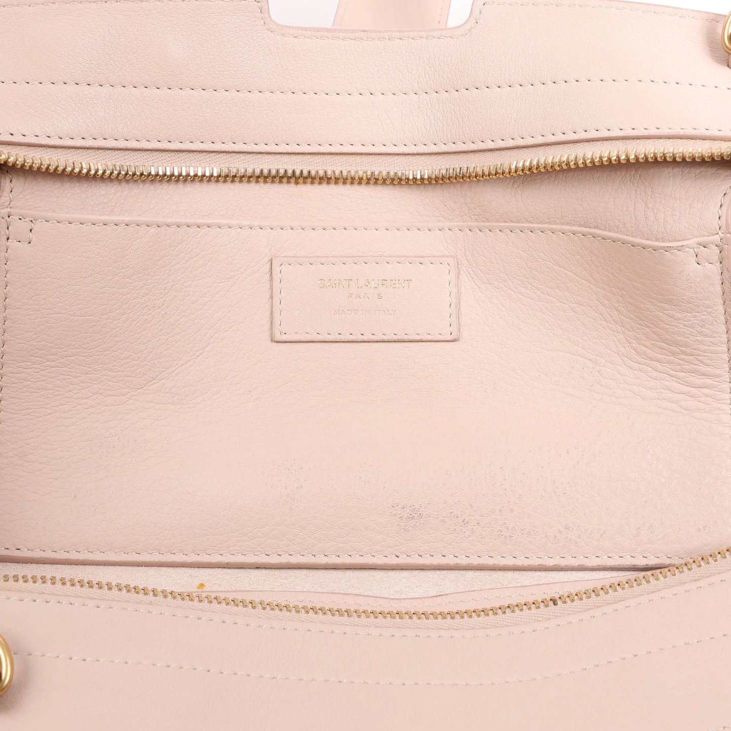 Saint Laurent Paris Downtown Cabas Leather & Suede 2Way Handbag in Pink 436834