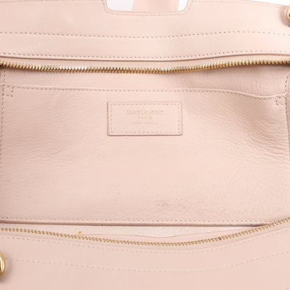 Saint Laurent Paris Downtown Cabas Leather & Suede 2Way Handbag in Pink 436834