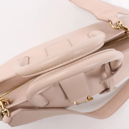 Saint Laurent Paris Downtown Cabas Leather & Suede 2Way Handbag in Pink 436834