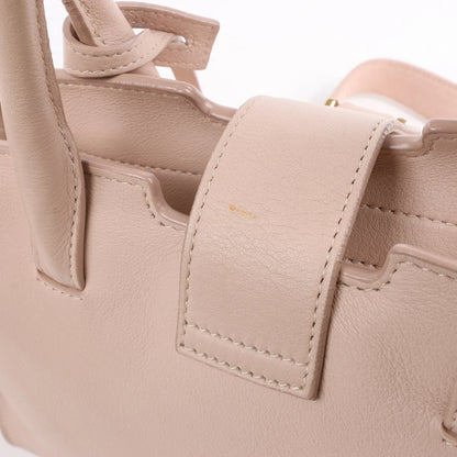 Saint Laurent Paris Downtown Cabas Leather & Suede 2Way Handbag in Pink 436834