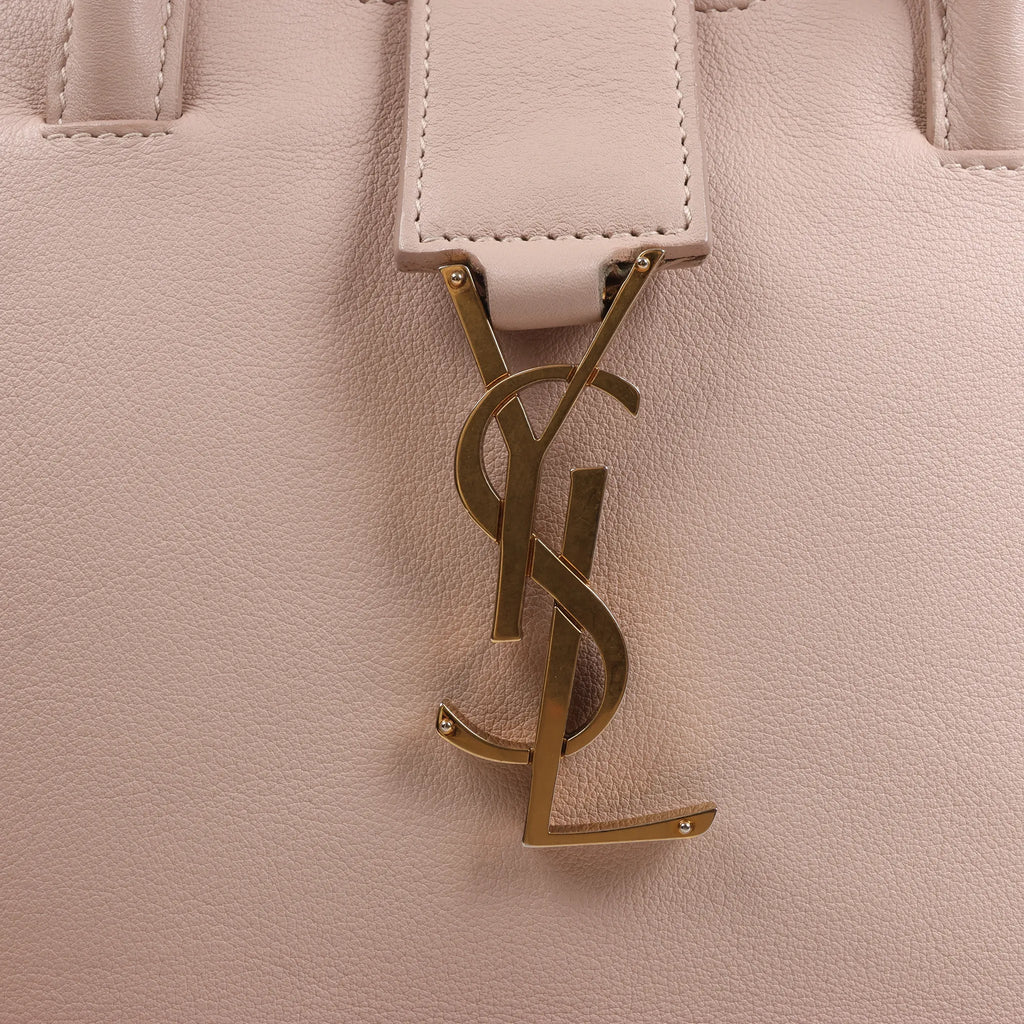 Saint Laurent Paris Downtown Cabas Leather & Suede 2Way Handbag in Pink 436834
