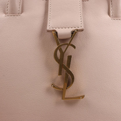 Saint Laurent Paris Downtown Cabas Leather & Suede 2Way Handbag in Pink 436834