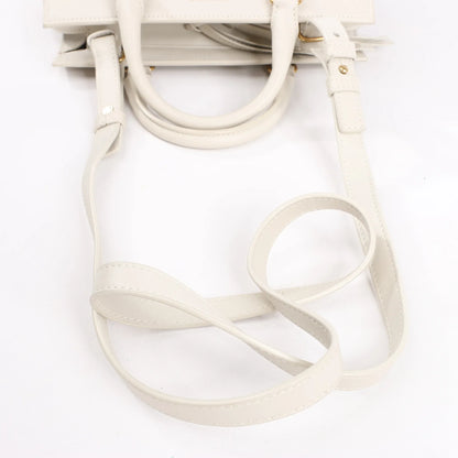 Saint Laurent Paris Eastside Leather Handbag in Ecru 554116
