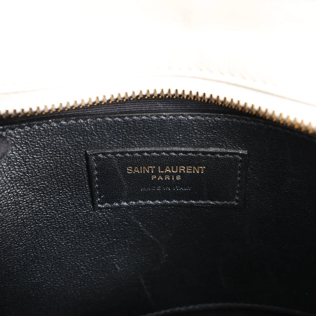 Saint Laurent Paris Eastside Leather Handbag in Ecru 554116