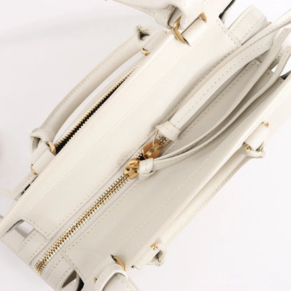 Saint Laurent Paris Eastside Leather Handbag in Ecru 554116