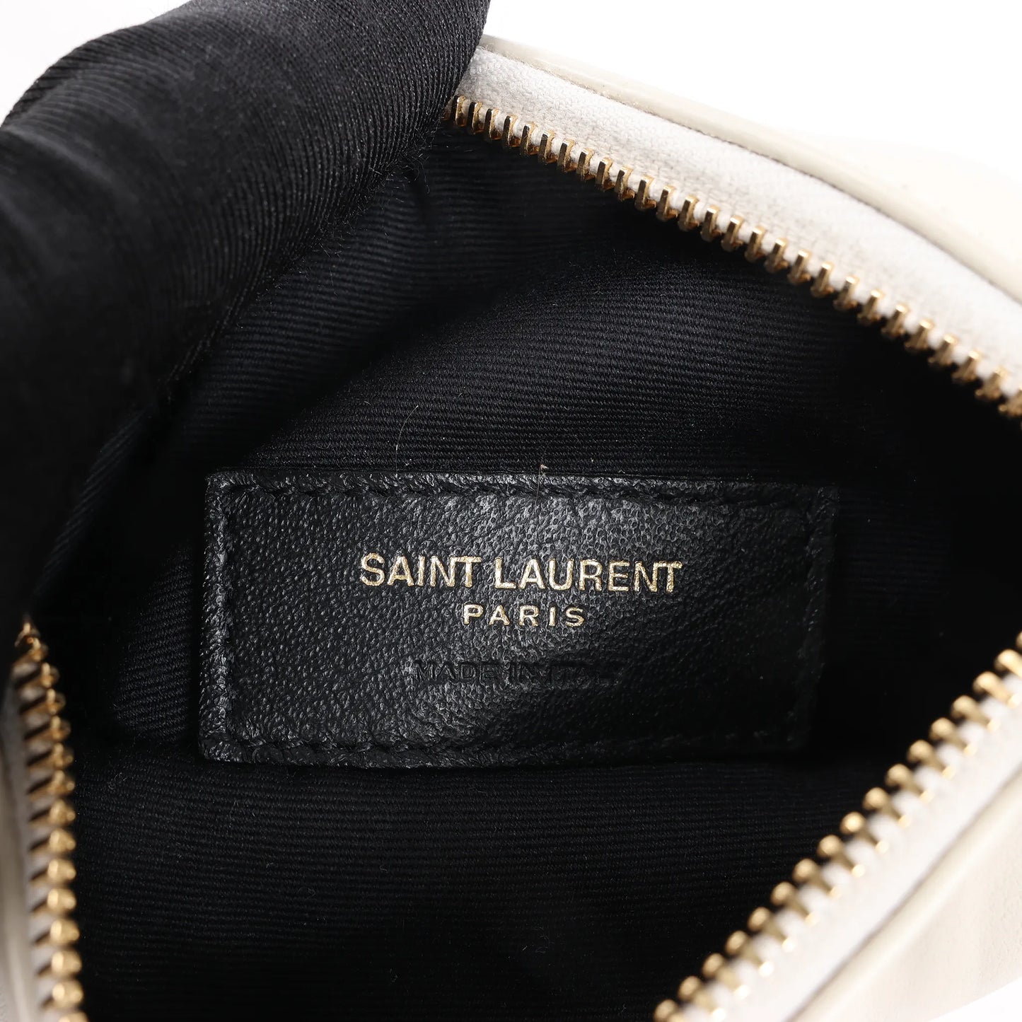 Saint Laurent Paris Eastside Leather Handbag in Ecru 554116