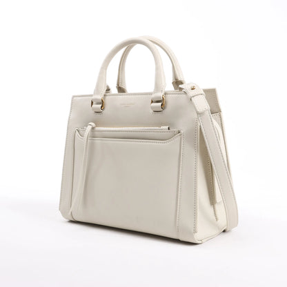 Saint Laurent Paris Eastside Leather Handbag in Ecru 554116