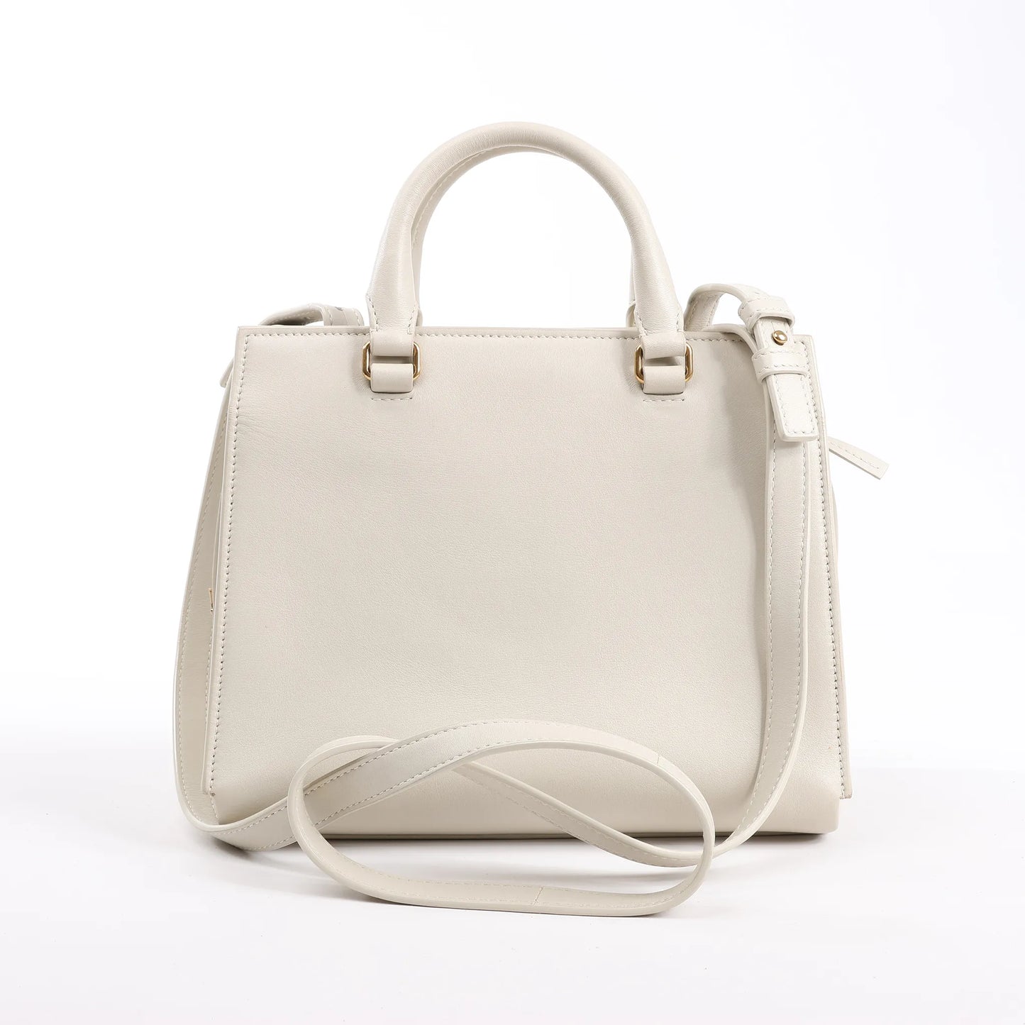 Saint Laurent Paris Eastside Leather Handbag in Ecru 554116