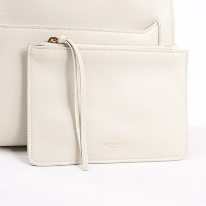 Saint Laurent Paris Eastside Leather Handbag in Ecru 554116