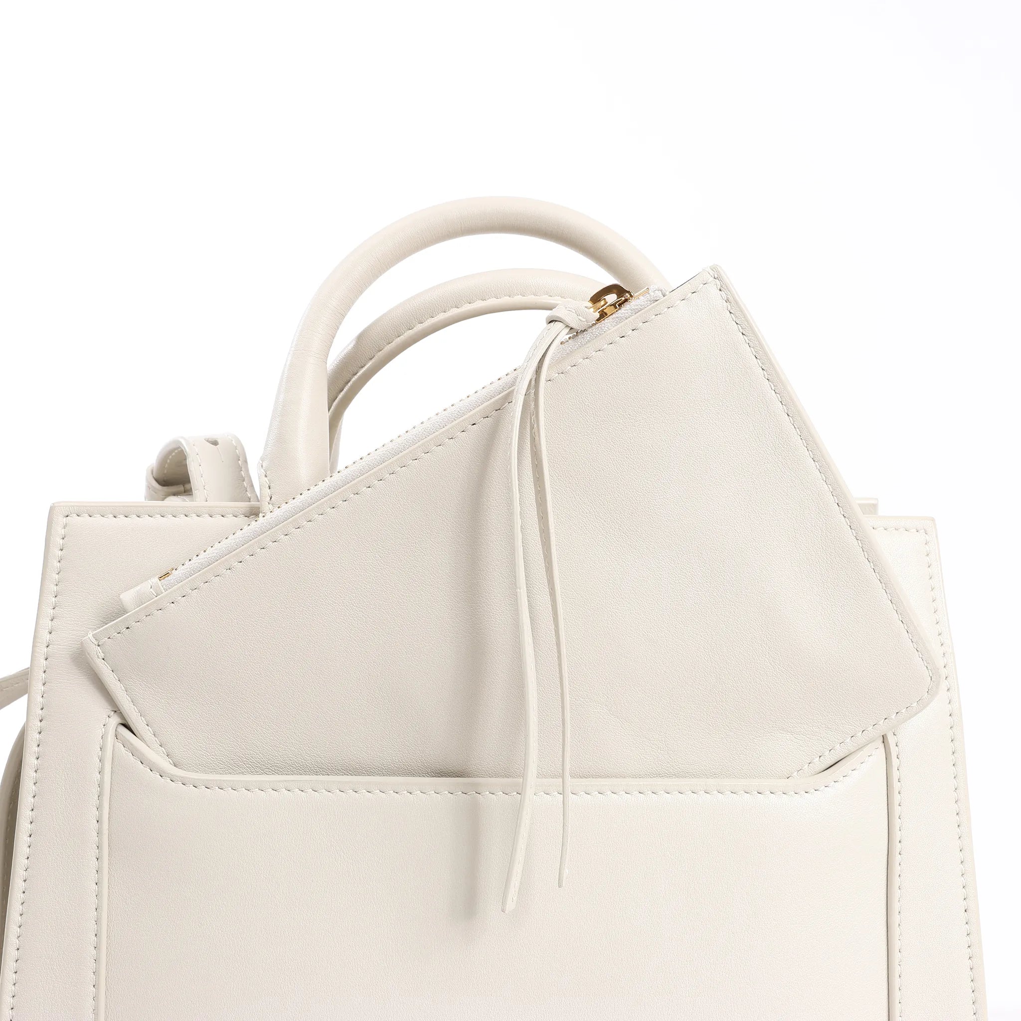 Saint Laurent Paris Eastside Leather Handbag in Ecru 554116