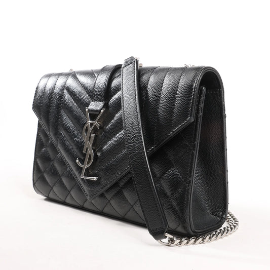 Saint Laurent Paris Envelope Small Crossbody Bag in Back
