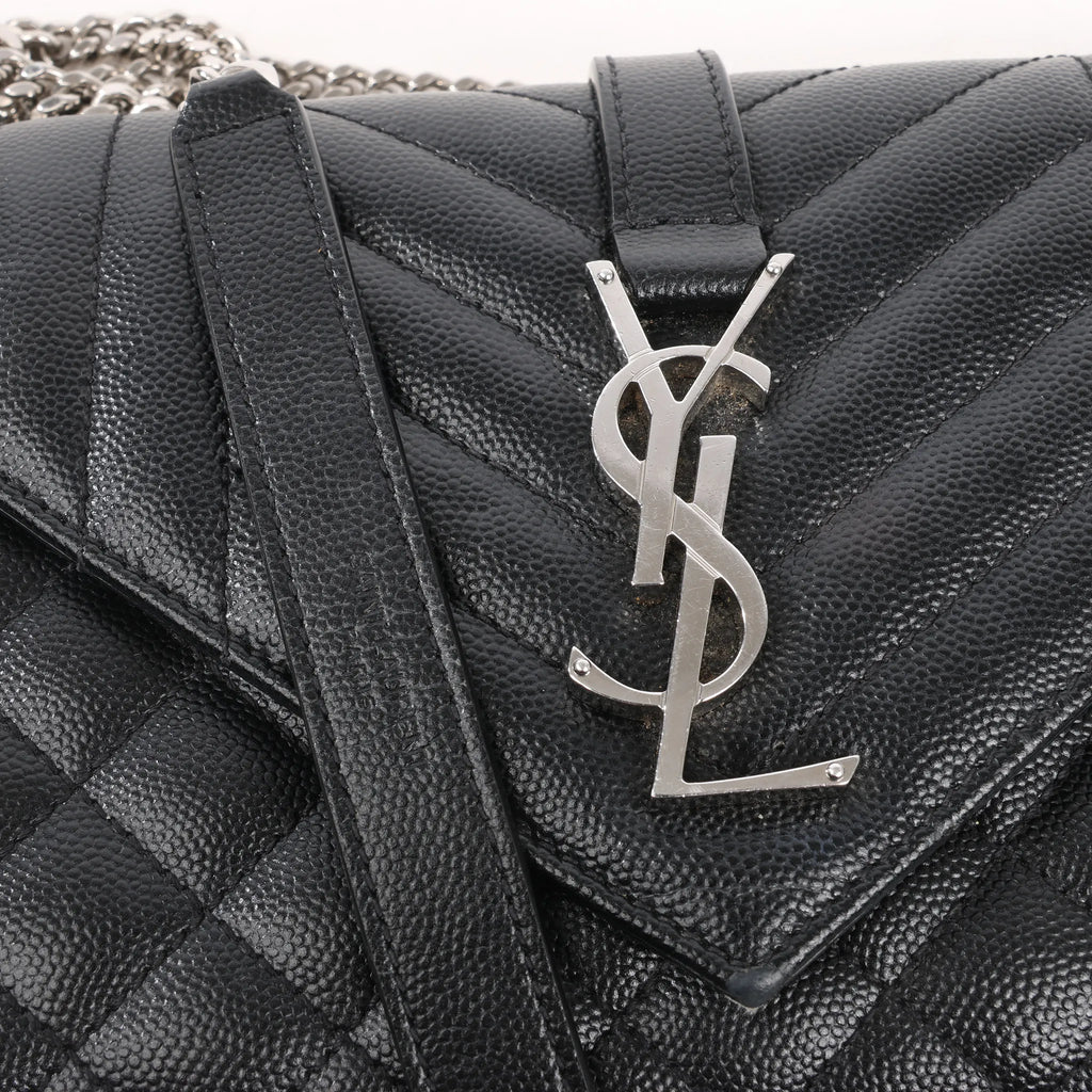 Saint Laurent Paris Envelope Small Crossbody Bag in Back