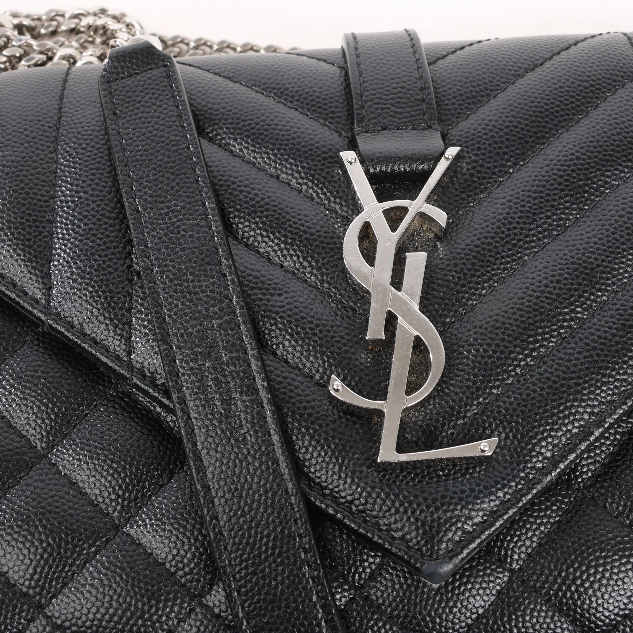 Saint Laurent Paris Envelope Small Crossbody Bag in Back