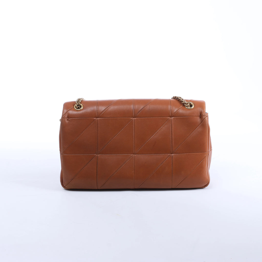 Saint Laurent Paris Jamie Leather Chain Crossbody Bag in Brown 515821