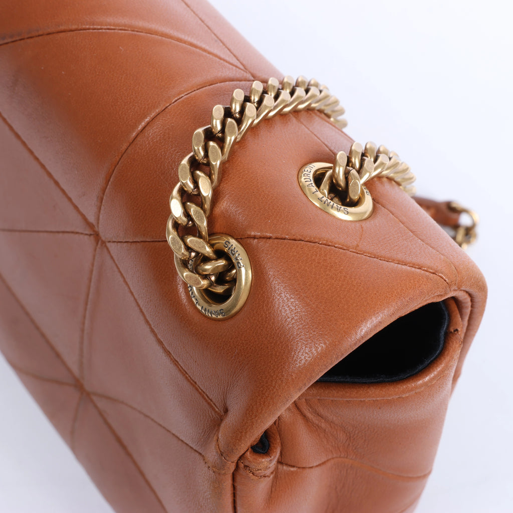 Saint Laurent Paris Jamie Leather Chain Crossbody Bag in Brown 515821