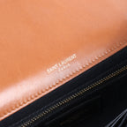 Saint Laurent Paris Jamie Leather Chain Crossbody Bag in Brown 515821