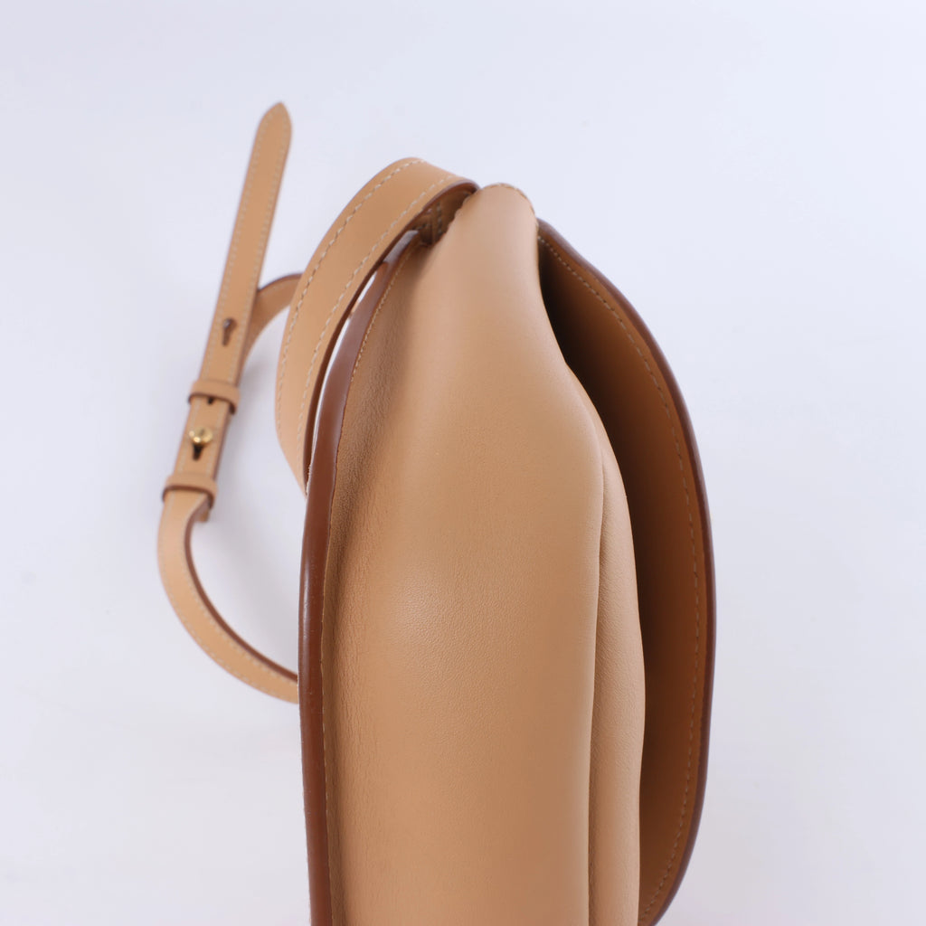 Saint Laurent Paris Kaia Leather Shoulder bag in Beige