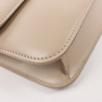 Saint Laurent Paris Carre Leather Shoulder bag in Beige 633214