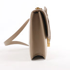 Saint Laurent Paris Carre Leather Shoulder bag in Beige 633214
