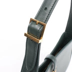 Saint Laurent Paris Le 5 a 7 Leather Shoulder Bag in Green 657228