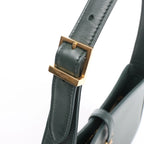 Saint Laurent Paris Le 5 a 7 Leather Shoulder Bag in Green 657228