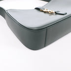 Saint Laurent Paris Le 5 a 7 Leather Shoulder Bag in Green 657228