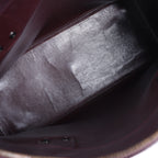 Saint Laurent Paris Sac de Jour Boston Leather 2Way Handbag in Burgundy 439263