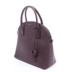 Saint Laurent Paris Sac de Jour Boston Leather 2Way Handbag in Burgundy 439263