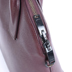 Saint Laurent Paris Sac de Jour Boston Leather 2Way Handbag in Burgundy 439263