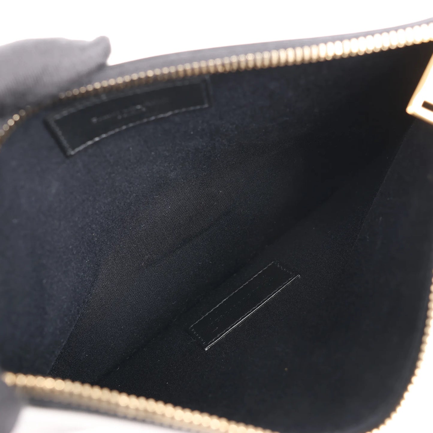 Saint Laurent Paris  Leather Clutch in Black 635098