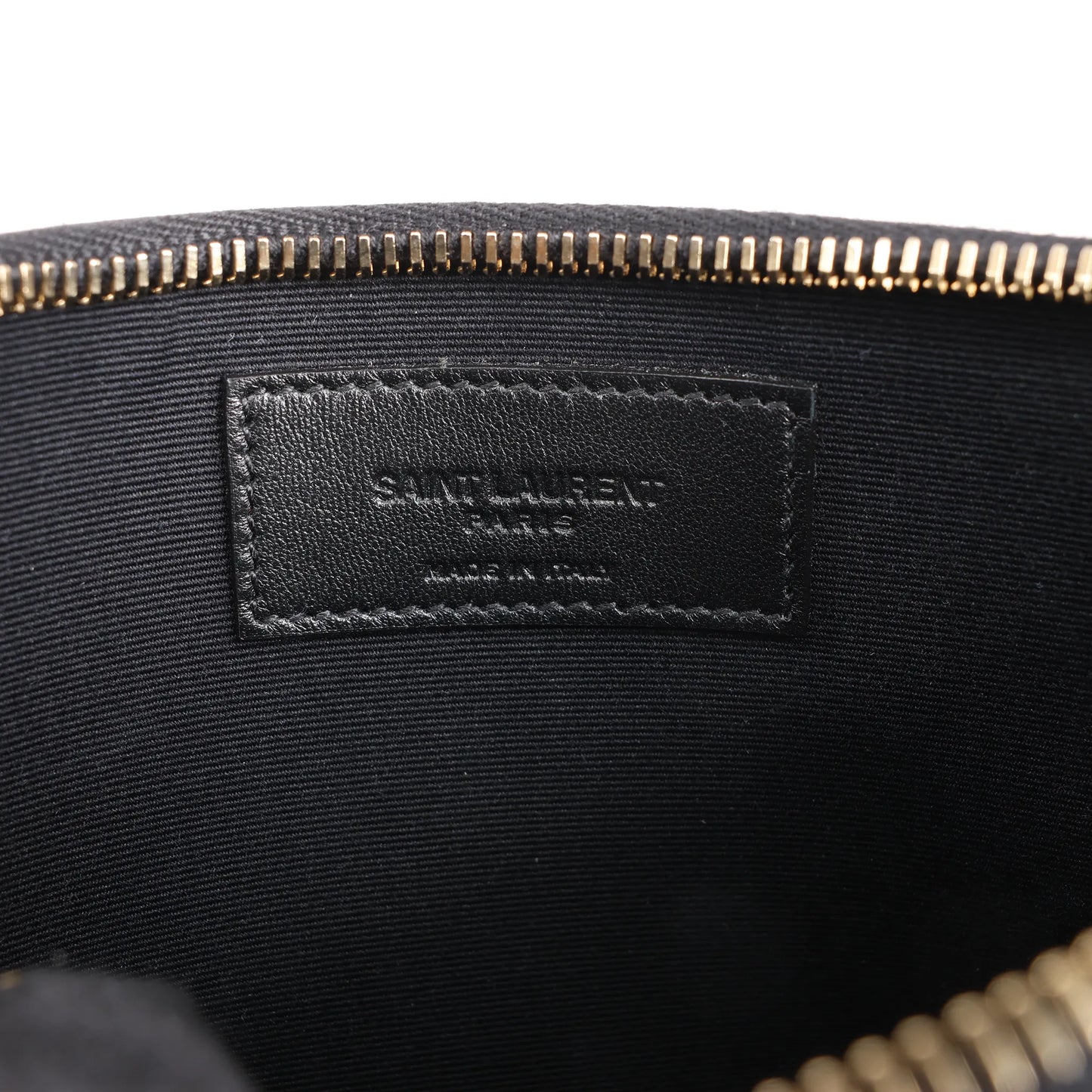 Saint Laurent Paris  Leather Clutch in Black 635098