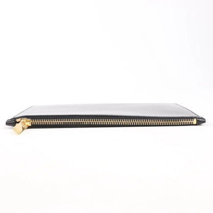 Saint Laurent Paris  Leather Clutch in Black 635098