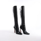 Saint Laurent Paris Tom Knee Leather High Boot in Black 731546, Size EU 36