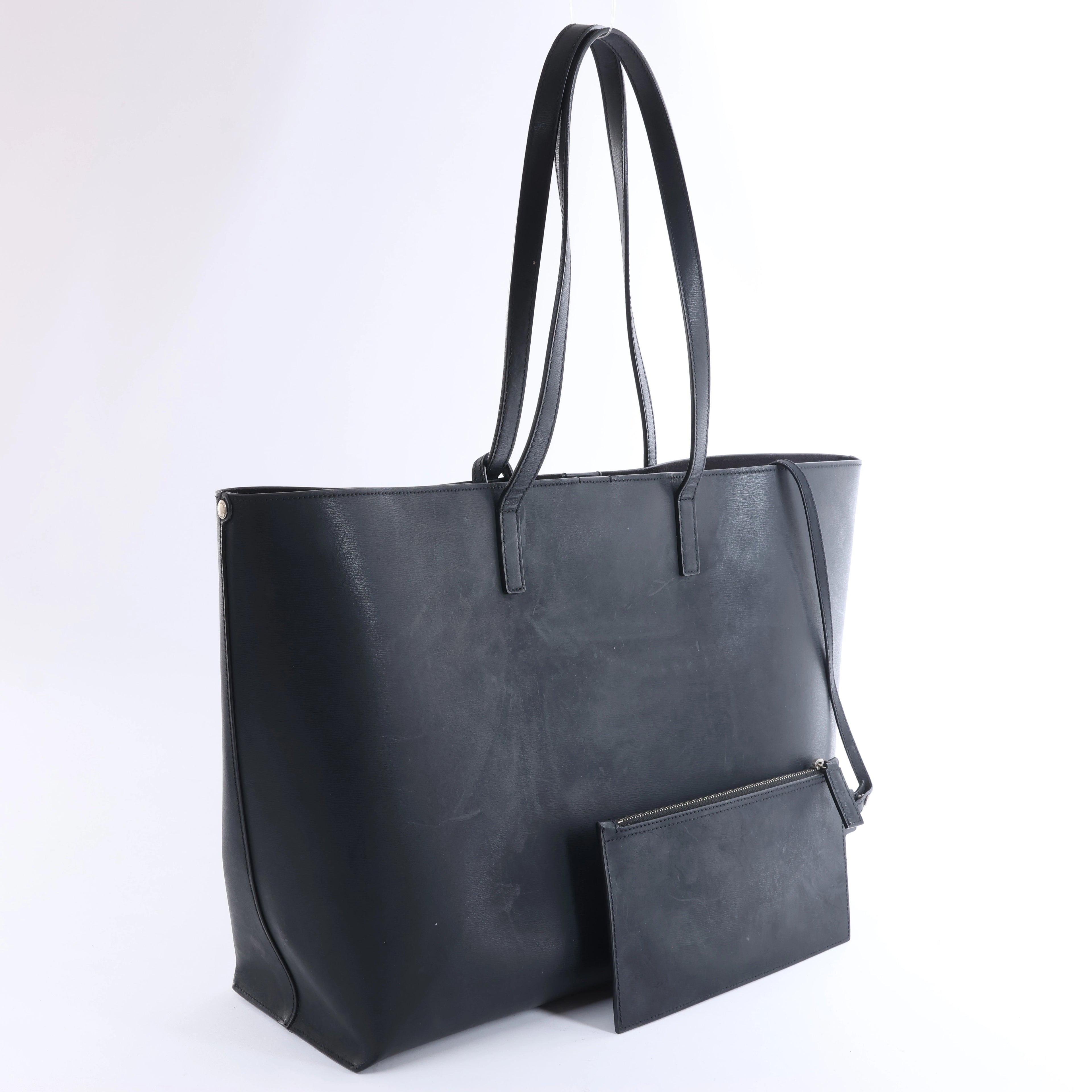 Saint Laurent Black Leather Tote Bag 509233