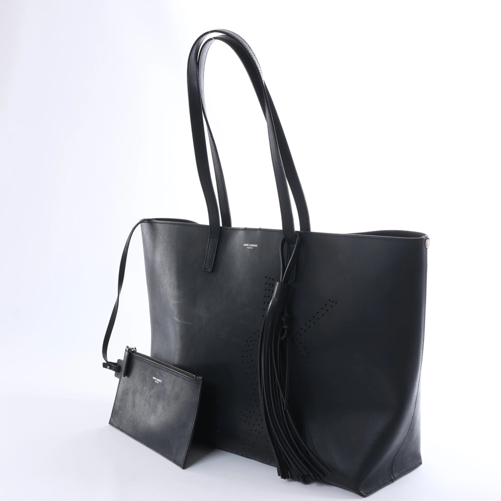 Saint Laurent Black Leather Tote Bag 509233
