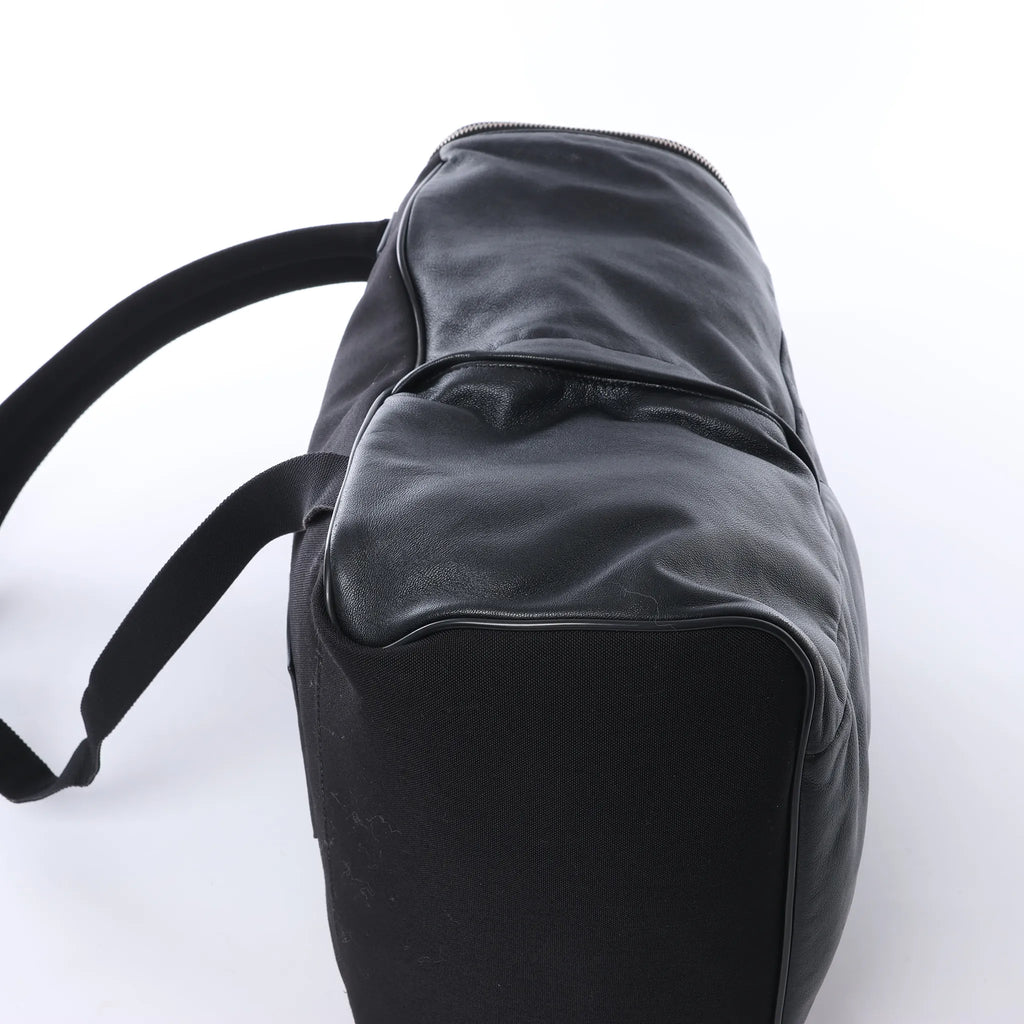 Saint Laurent Paris Sid Leather & Canvas Backpack in Black