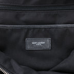 Saint Laurent Paris Sid Leather & Canvas Backpack in Black