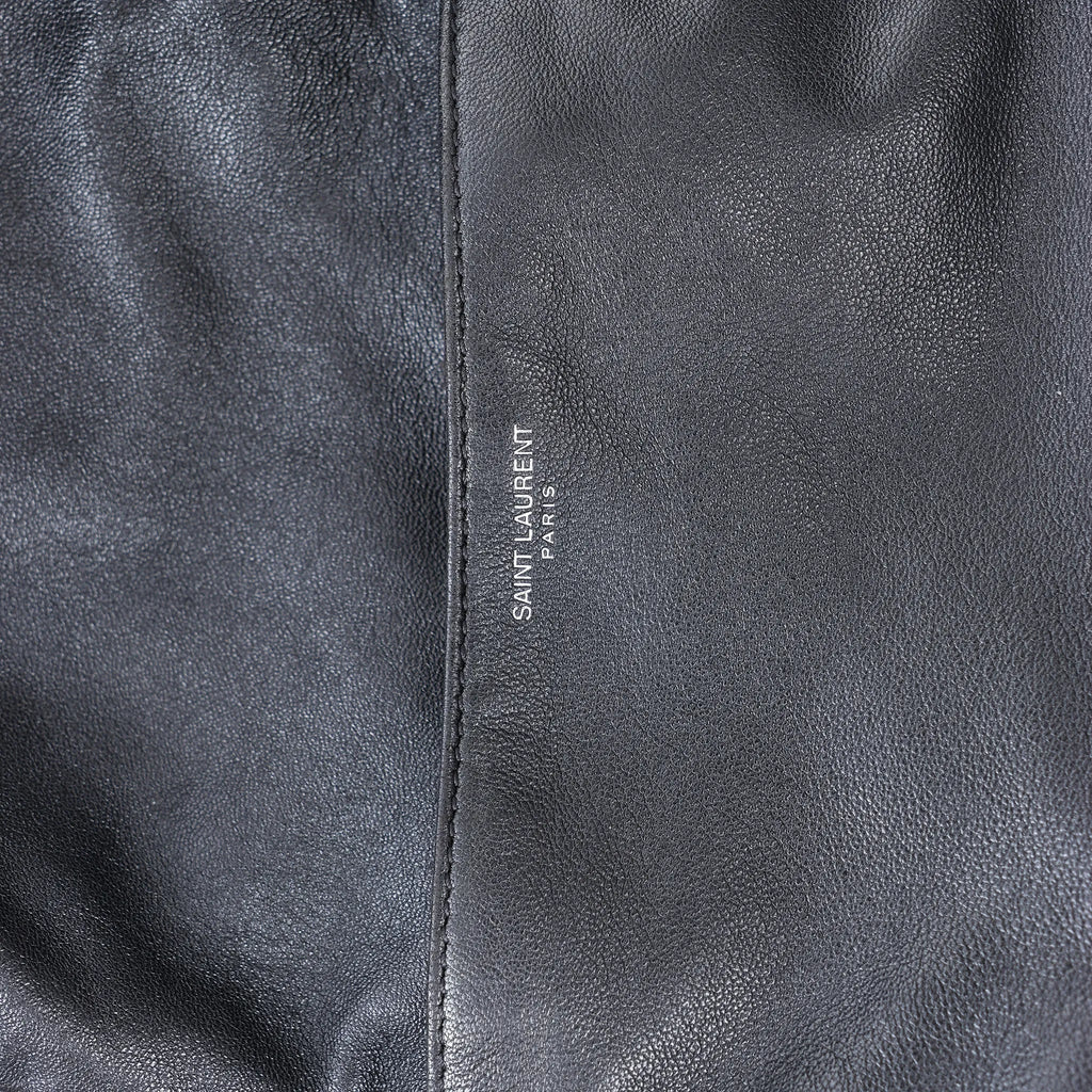 Saint Laurent Paris Sid Leather & Canvas Backpack in Black