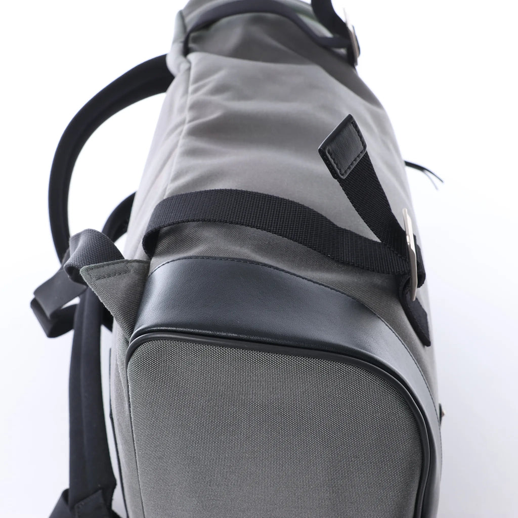 Saint Laurent Paris Livington Canvas & Leather Backpack in Gray 481005