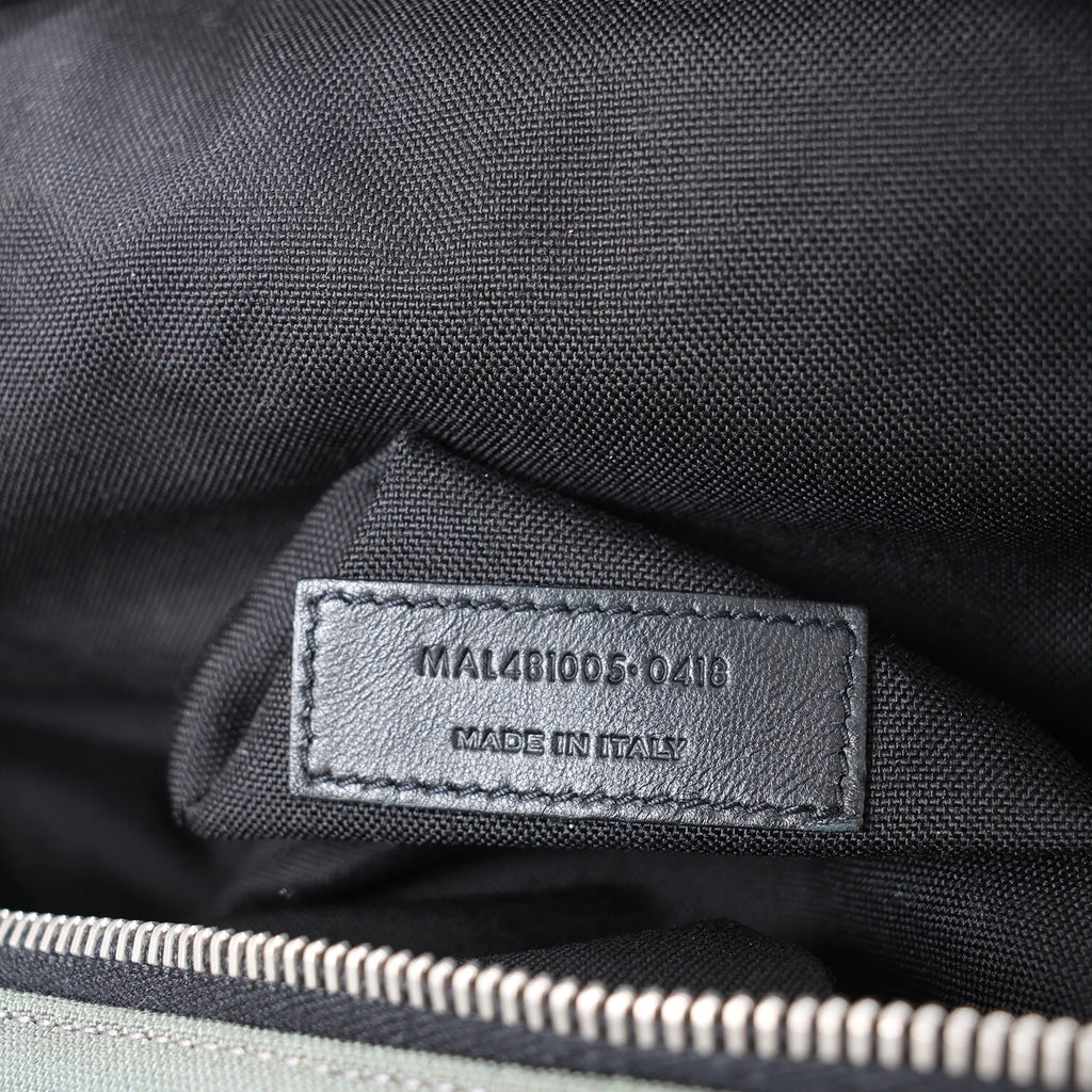 Saint Laurent Paris Livington Canvas & Leather Backpack in Gray 481005