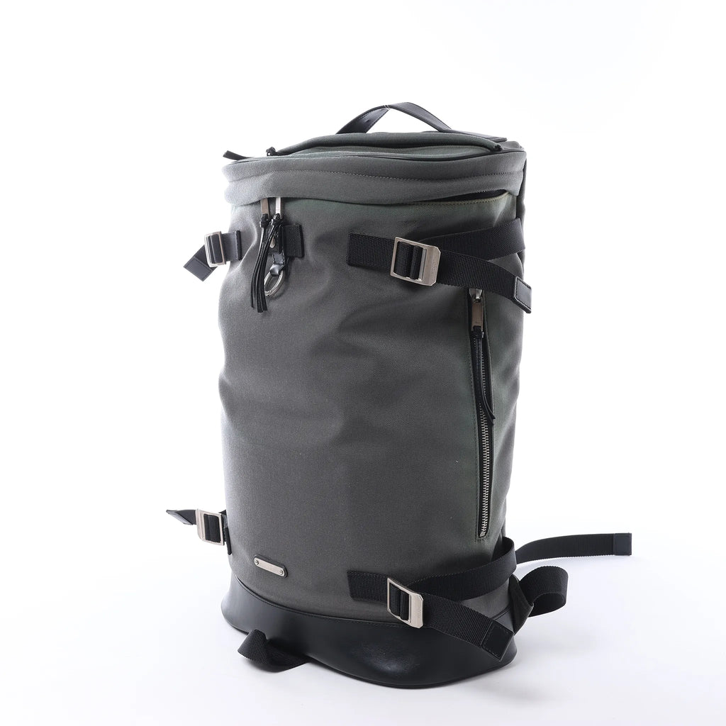 Saint Laurent Paris Livington Canvas & Leather Backpack in Gray 481005