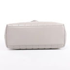 Saint Laurent Paris Loulou Leather Chain Shoulder Bag in Gray 494699