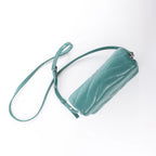 Saint Laurent Paris Loulou Puffer Leather Chain Crossbody Bag in Green 467072