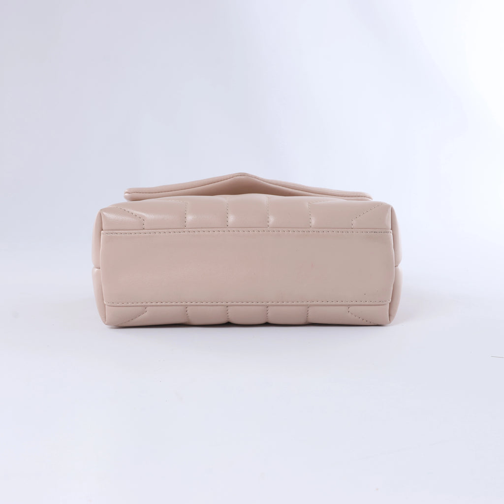 Bolso de hombro grande de piel Tribute de Saint Laurent Paris en marrón