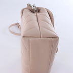 Bolso de hombro grande de piel Tribute de Saint Laurent Paris en marrón